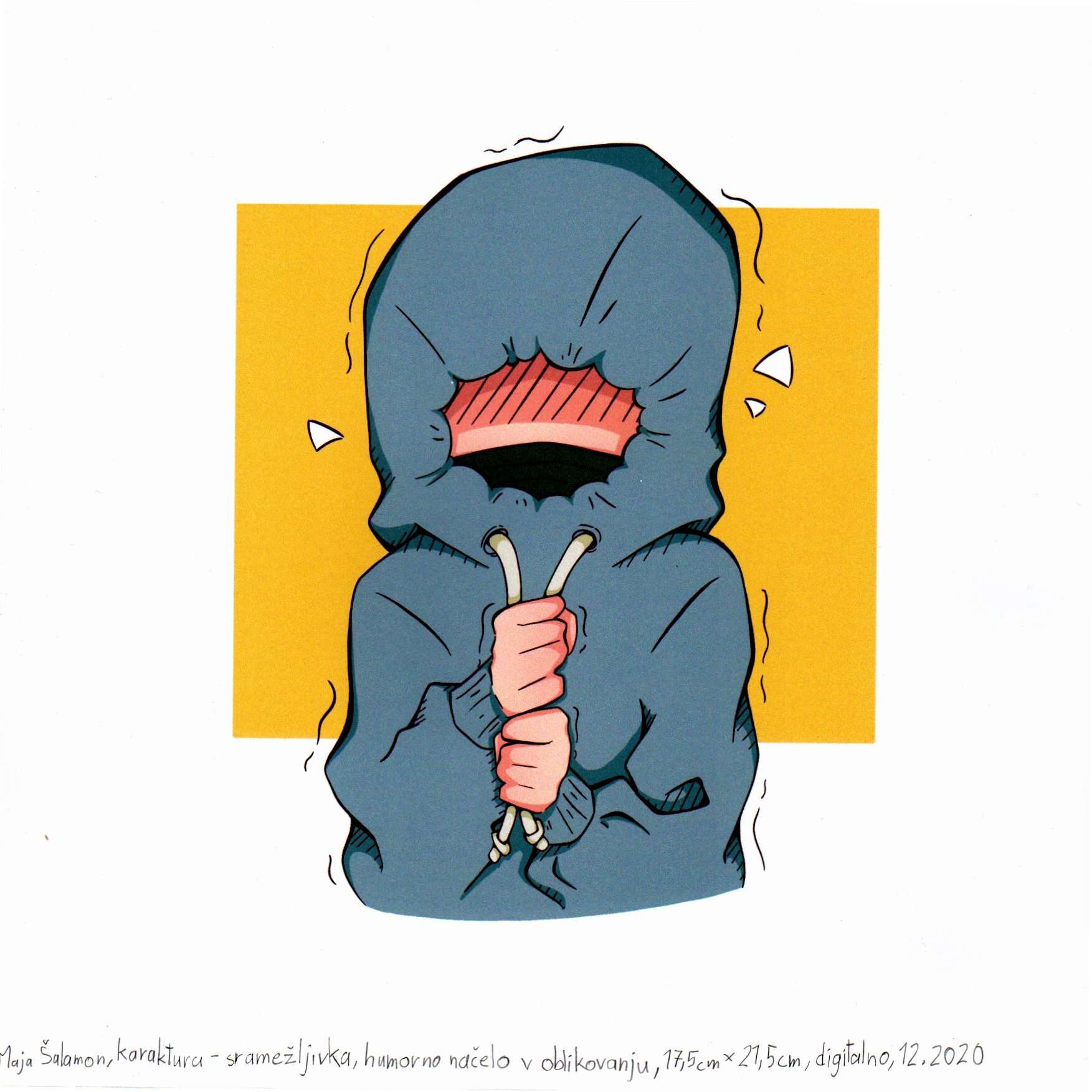2 C GOB Maja Salamon N4 Karakterna karikatura Sramezljivka 1 2021